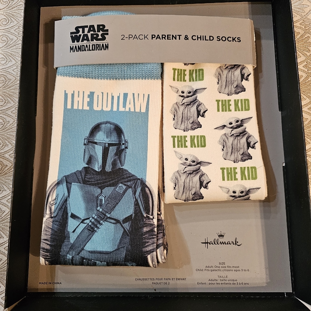 Star Wars Mandarin & Guru Adult and Child socks